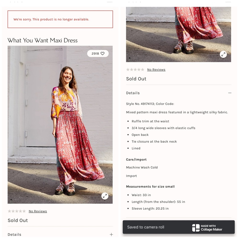 Free People Green What You Want Maxi Dress Size L (oversized) - Picture 8 of 15